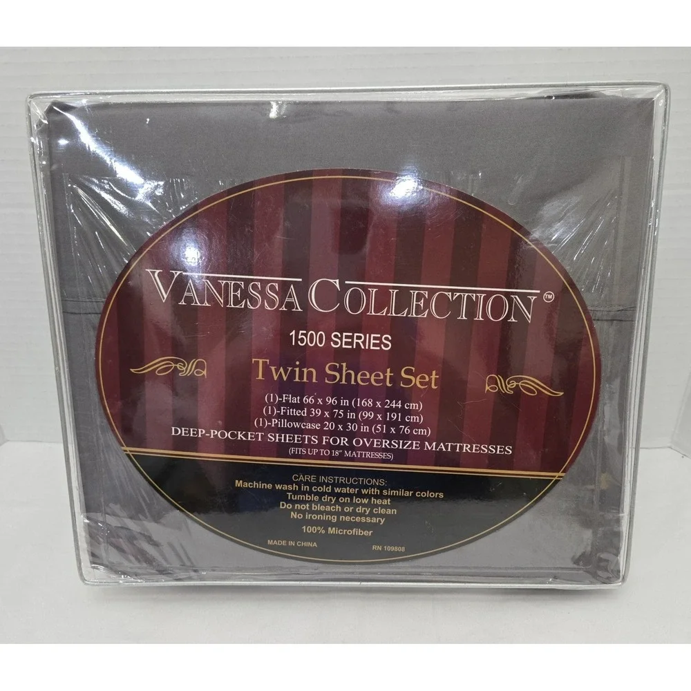 Vanessa Collection 1500 Supreme Microfiber Twin Sheet Set 18
